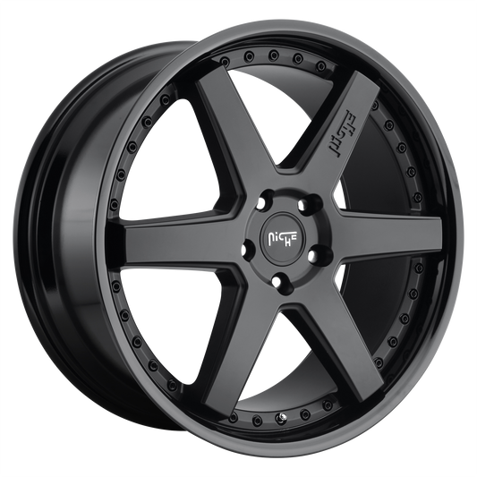 Niche 1PC M192 ALTAIR 19X10 50 5X112 GLOSS BLACK MATTE BLACK