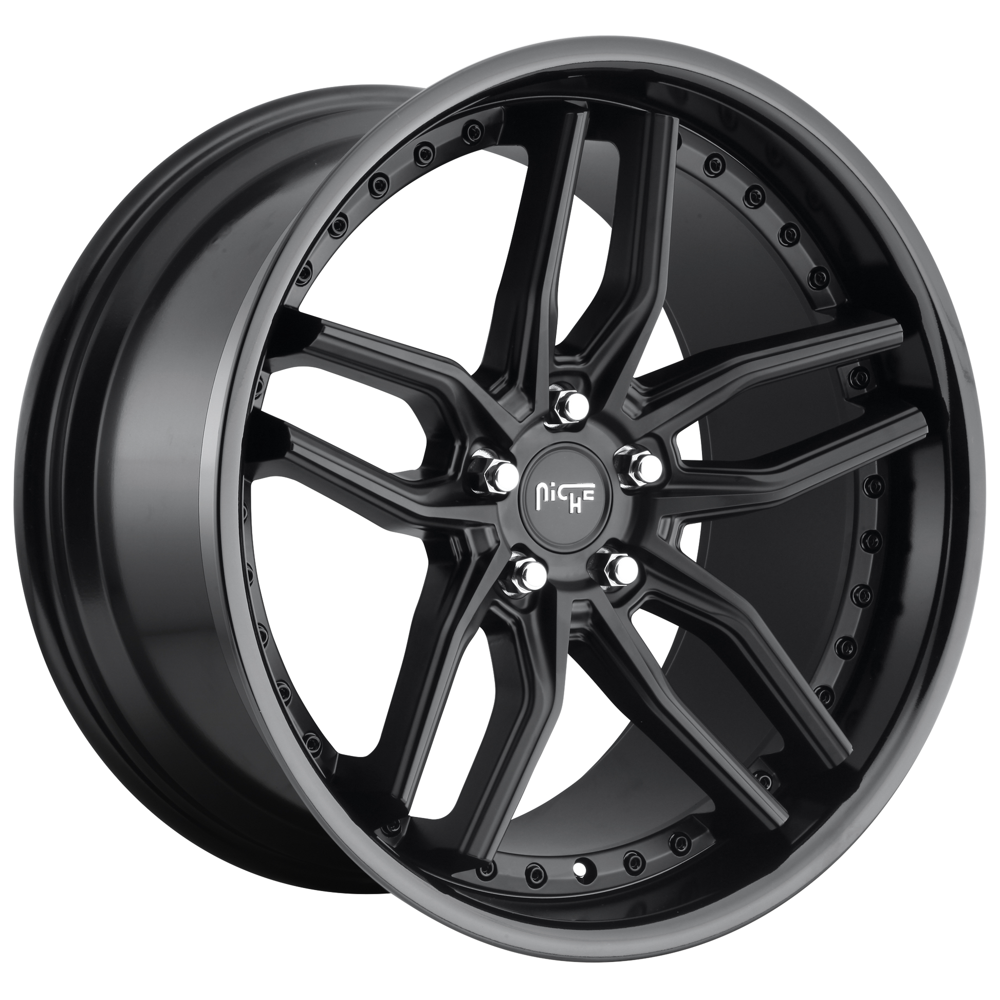 Niche 1PC M194 METHOS 20X10.5 40 5X112 GLOSS BLACK MATTE BLACK