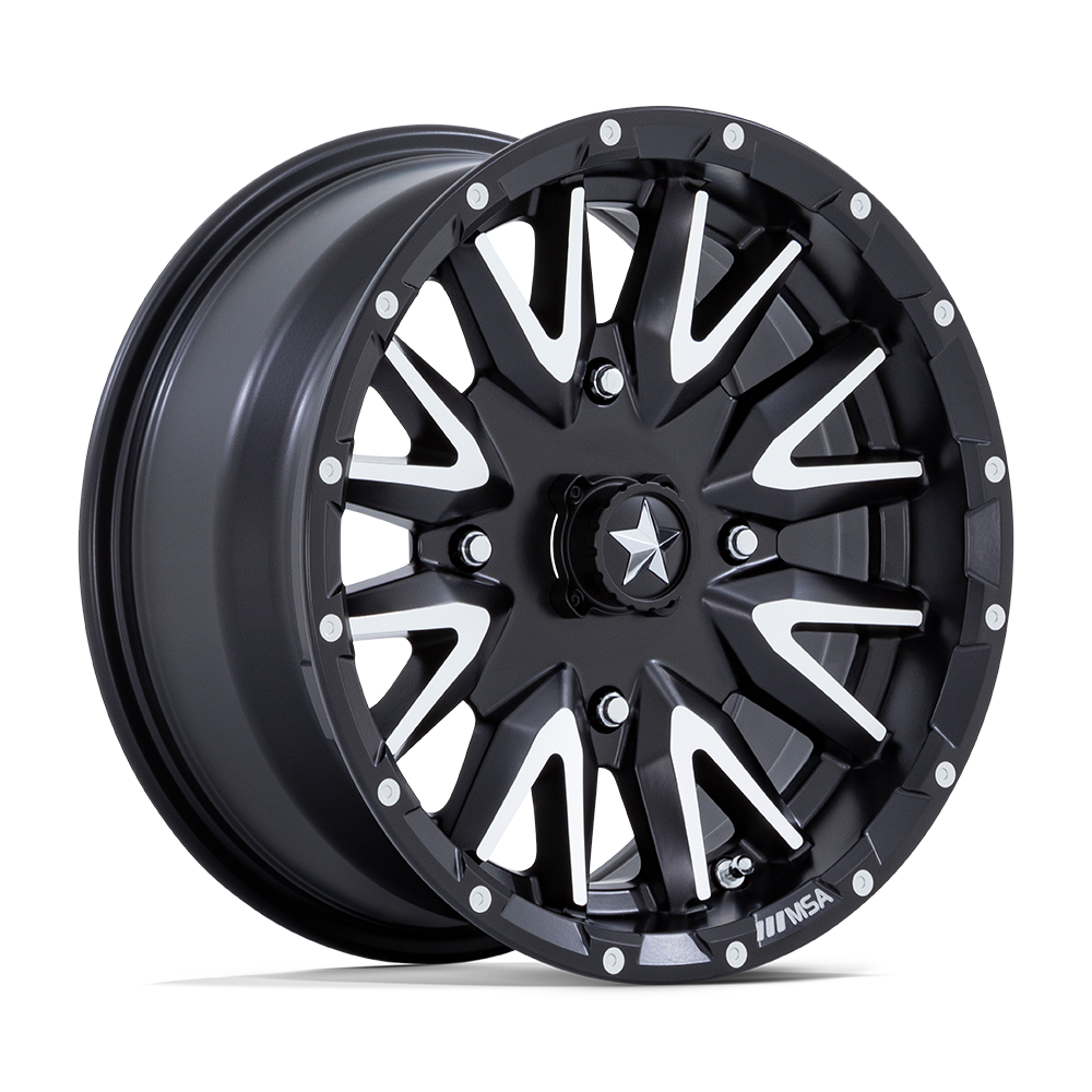 MSA OFFROAD WHEELS M49 CREED 24x7 0 4x156 MATTE BLACK MACHINED