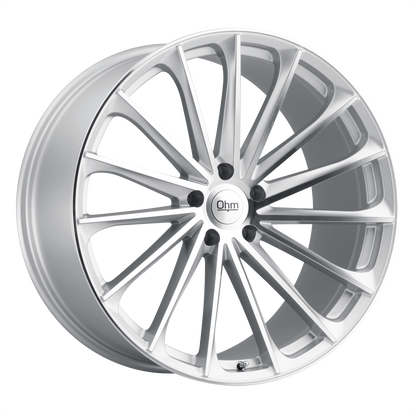 OHM PROTON 21X10.5 30 5X120/5X4.72 SILVER W/ MIRROR FACE