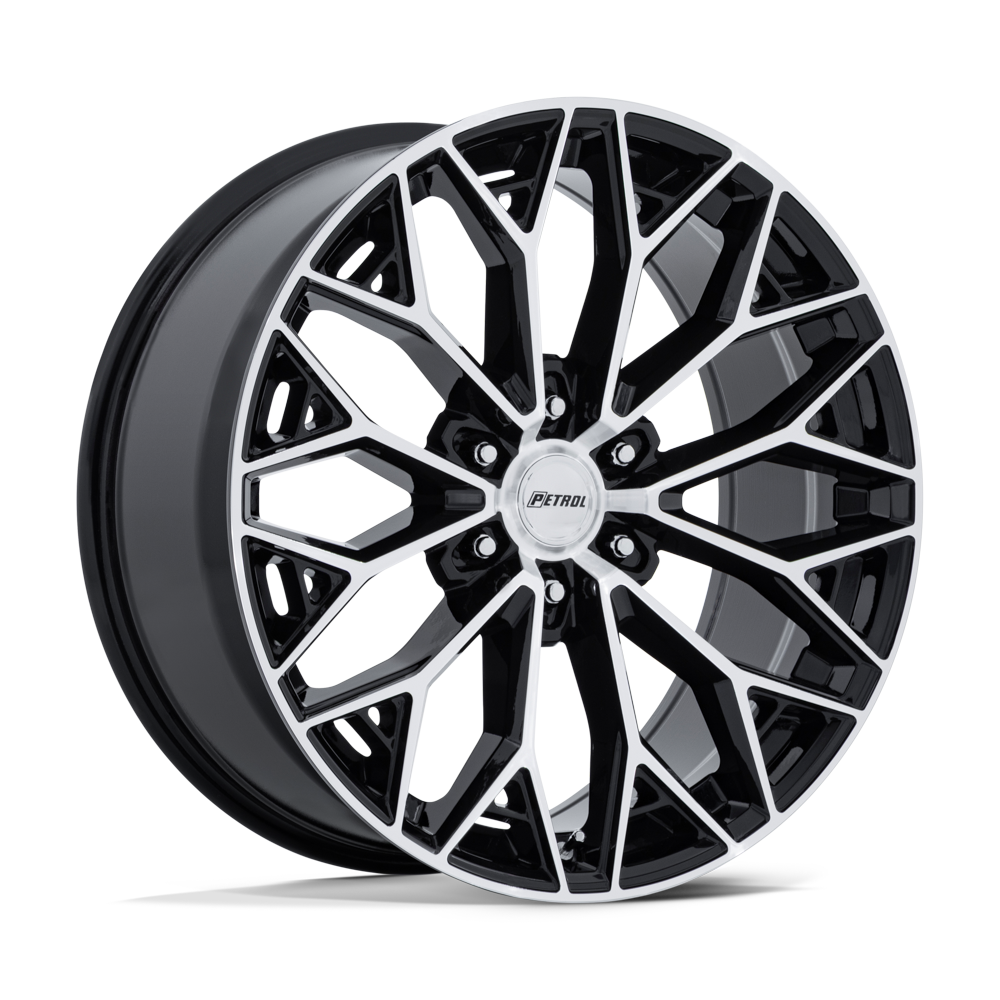 PETROL PE006 P5E 22X9.5 25 6X139.7 GLOSS BLACK W/ MACHINED FACE
