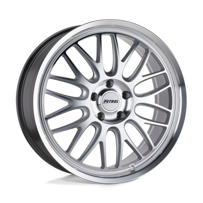 Petrol P4C 19X8 40 5X108/5X4.25 SILVER W/ MACHINED FACE & LIP