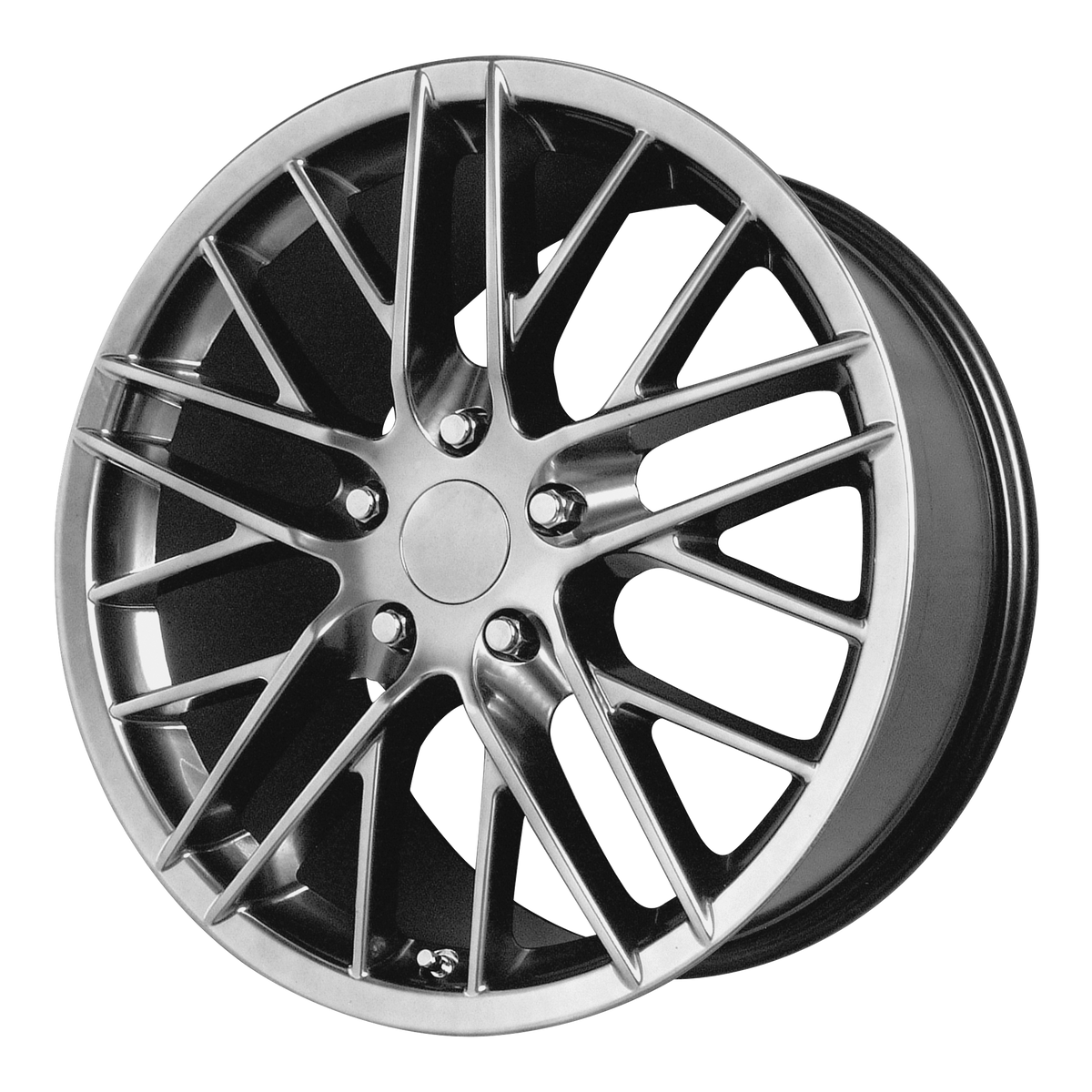 PERFORMANCE REPLICAS PR121 18X9.5 56 5X120.65/5X4.75 Hyper Silver Dark