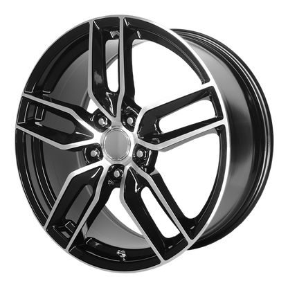 PERFORMANCE REPLICAS PR160 19X10 78 5X120.65/5X4.75 Gloss Black with Machined Spokes