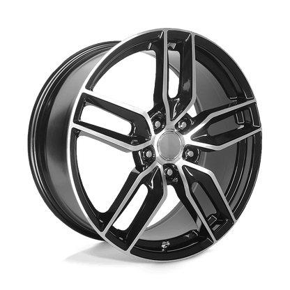 PERFORMANCE REPLICAS PR160 19X10 78 5X120.65/5X4.75 Gloss Black with Machined Spokes