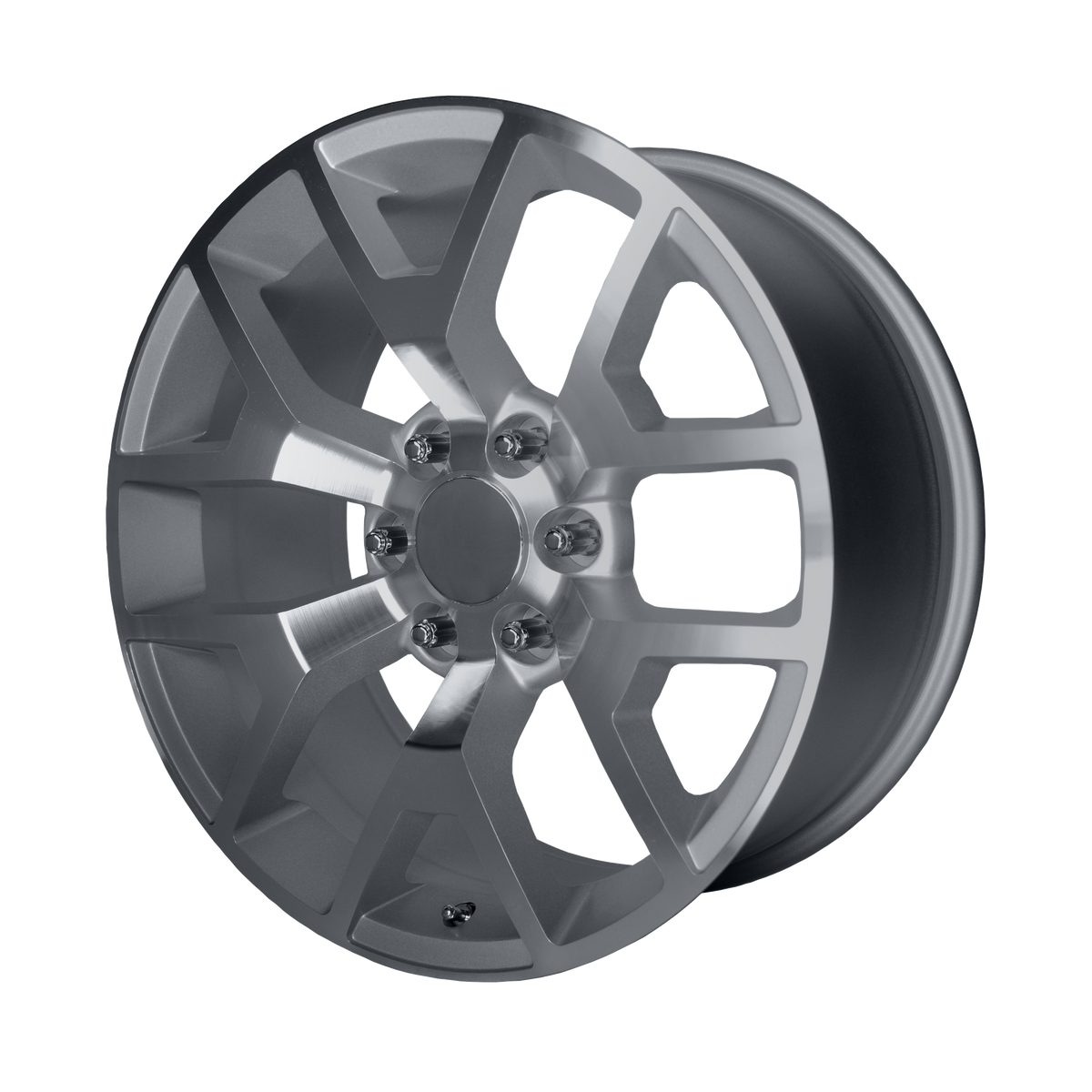 PERFORMANCE REPLICAS PR169 22X9 28 6X139.7/6X5.5 Silver with Machined Spokes