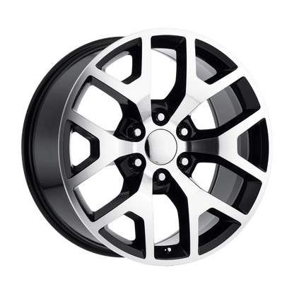 PERFORMANCE REPLICAS PR169 22X9 28 6X139.7/6X5.5 Gloss Black with Machined Spokes