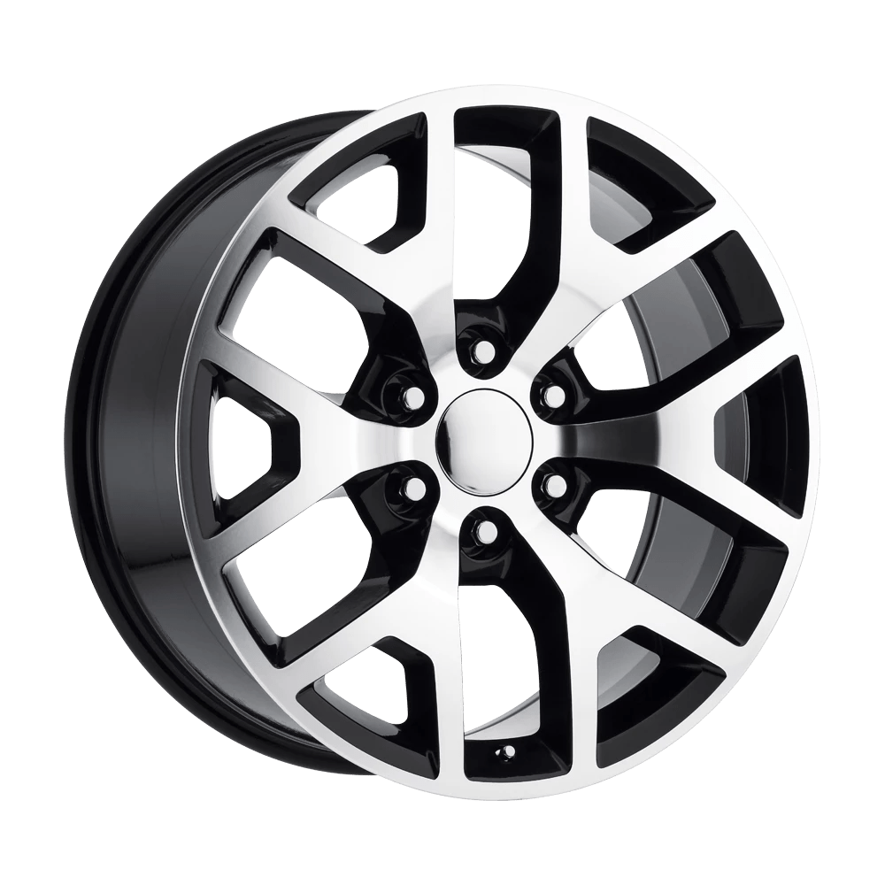 PERFORMANCE REPLICAS PR169 20X9 27 6X139.7/6X5.5 Gloss Black with Machined Spokes