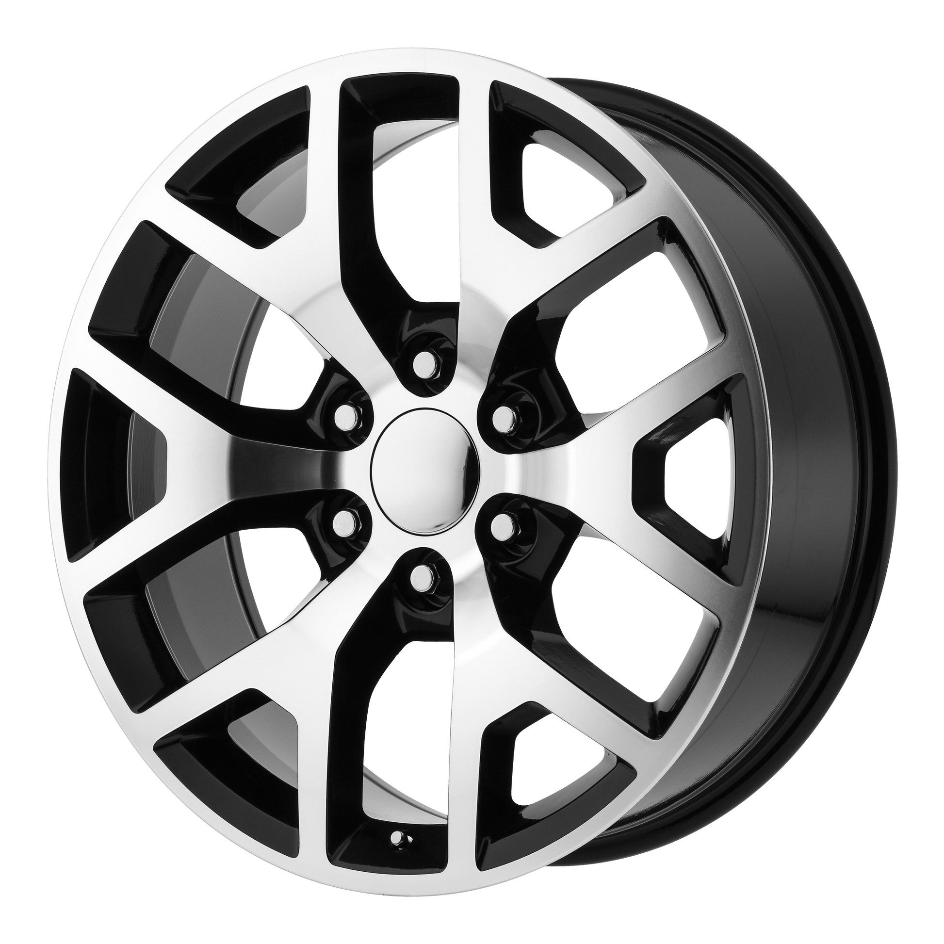 PERFORMANCE REPLICAS PR169 22X9 28 6X139.7/6X5.5 Gloss Black with Machined Spokes