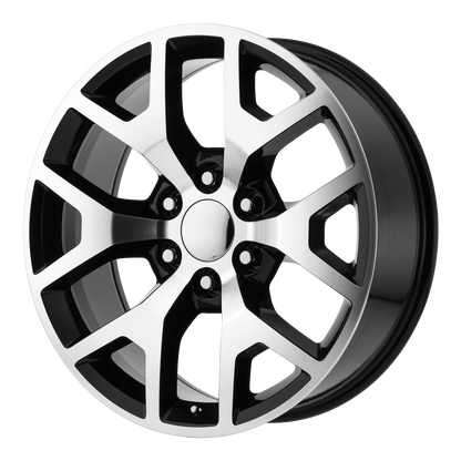 PERFORMANCE REPLICAS PR169 20X9 27 6X139.7/6X5.5 Gloss Black with Machined Spokes