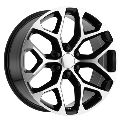 PERFORMANCE REPLICAS PR176 22X9 24 6X139.7/6X5.5 Gloss Black Machined