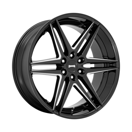 DUB 1PC S267 DIRTY DOG 26X10 25 6X139.7 GLOSSY BLACK MILLED
