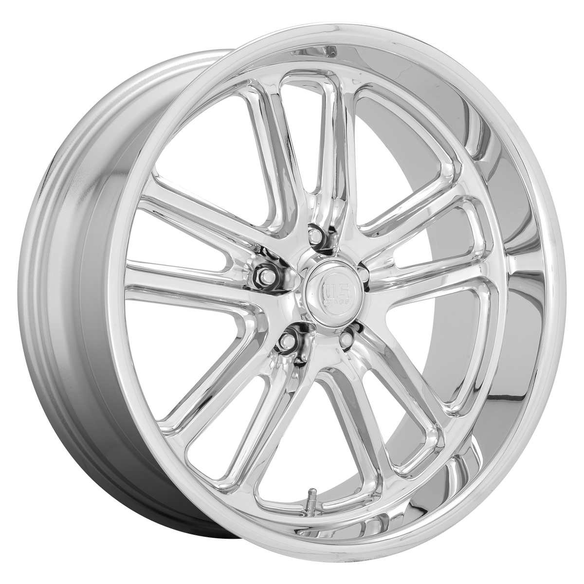 US Mag 1PC U131 BULLET 18X8 1 5X127 CHROME