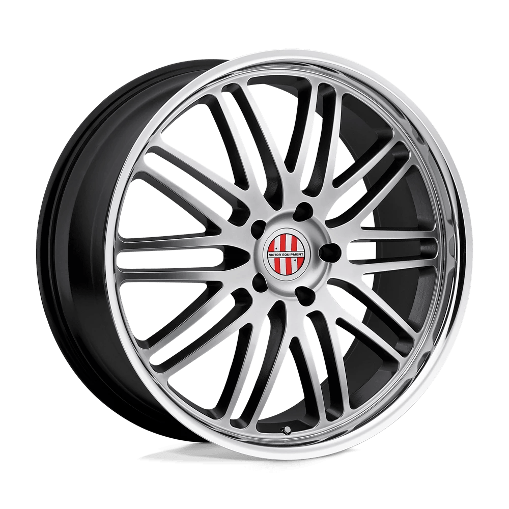Victor Equipment LEMANS 18X11 36 5X130/5X130 HYPER SILVER W/ MIRROR CUT LIP