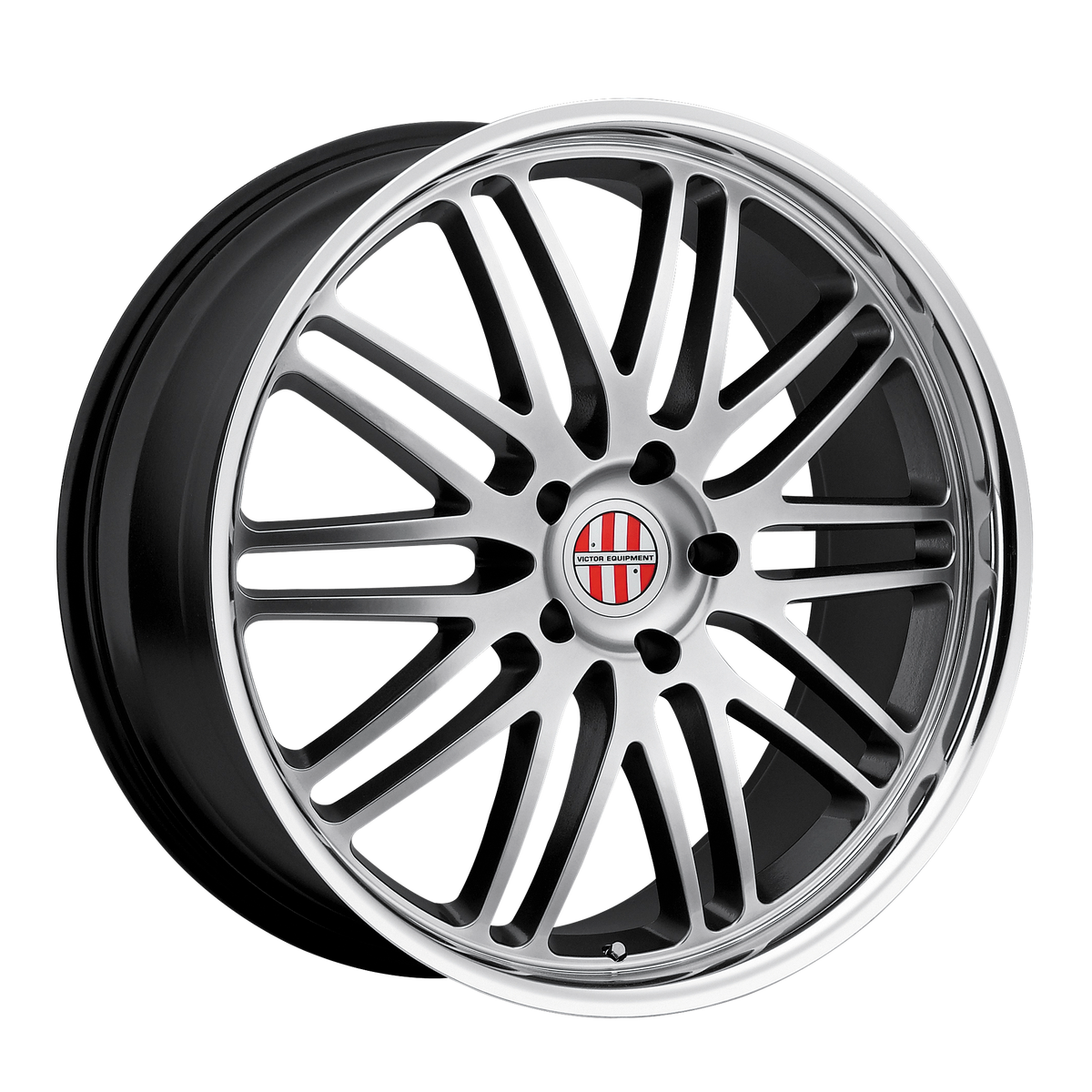 Victor Equipment LEMANS 18X11 36 5X130/5X130 HYPER SILVER W/ MIRROR CUT LIP