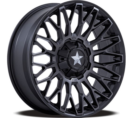 MSA OFFROAD WHEELS M50 CLUBBER 15x7 10 5x114.3 MATTE BLACK DDT
