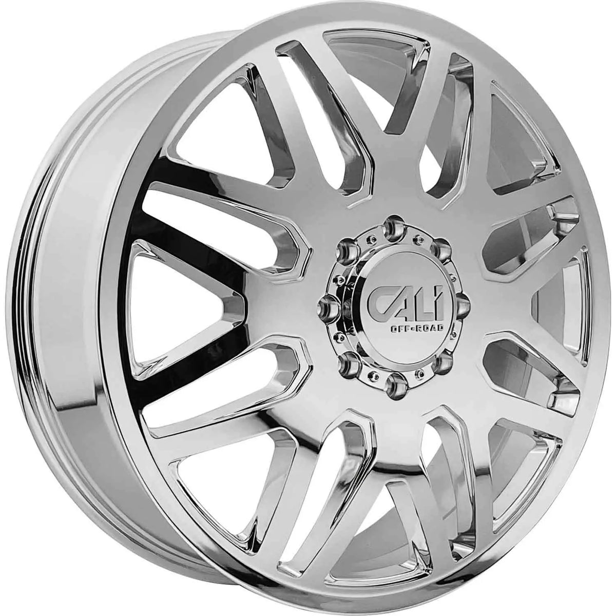 Cali Off-Road Invader Dually Front - 24x8.25 115mm 8x170 Chrome Wheel | 9115D-24879CF115