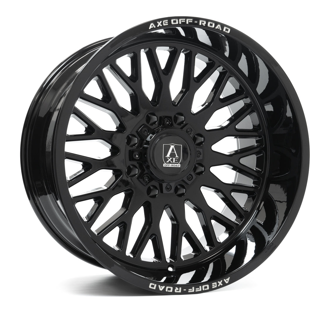 AXE KRATOS 24x12 -44 8x180 GLOSS BLACK