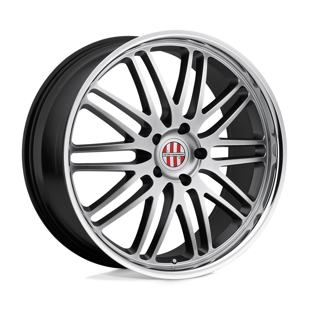 Victor Equipment LEMANS 18X11 36 5X130/5X130 HYPER SILVER W/ MIRROR CUT LIP