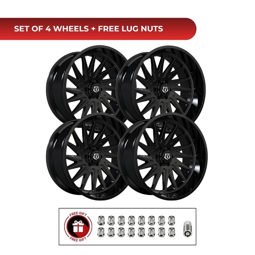 TIS 547B 20x10 -25 6x139.7 4pcs | Fits RAM 1500 | Free TPMS Sensors or Lug Nuts