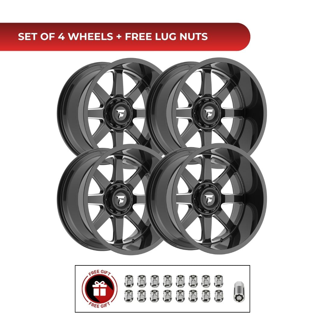 Fittipaldi Offroad FA16BM 20x10 6x139.7 4pcs | Fits RAM 1500 | Free TPMS Sensors or Lug Nuts