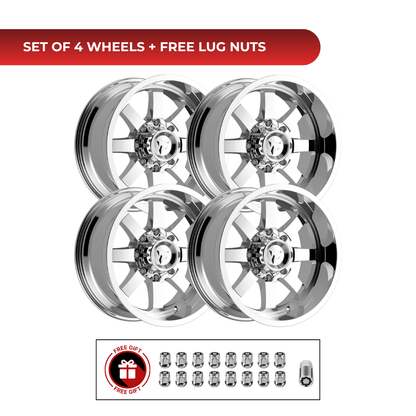 Fittipaldi Offroad FA16MC 20x10 6x139.7 4pcs | Fits Chevy Silverado 1500 | Free TPMS Sensors or Lug Nuts