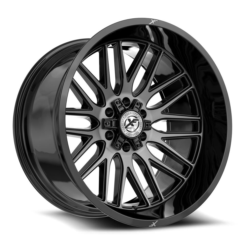 XF Off-Road XF-240 18x9 0 6x135/6x139.7 Gloss Black & Brushed Double Dark Tint XF-2401890570GBUDT