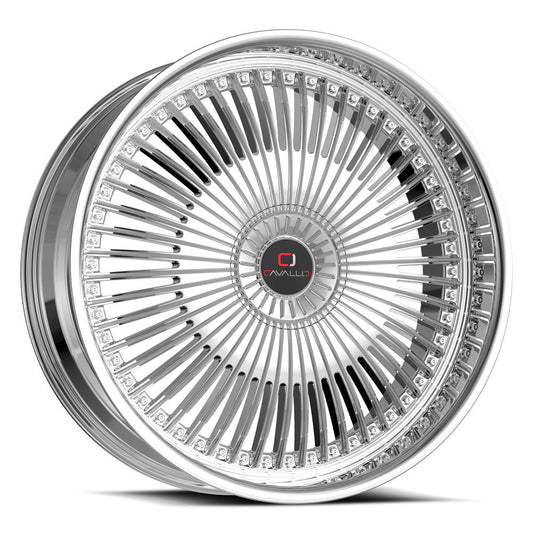 Cavallo CLV-41 18x8 35 5x108/5x114.3 Nano Chrome CLV-41188051081143+35NC