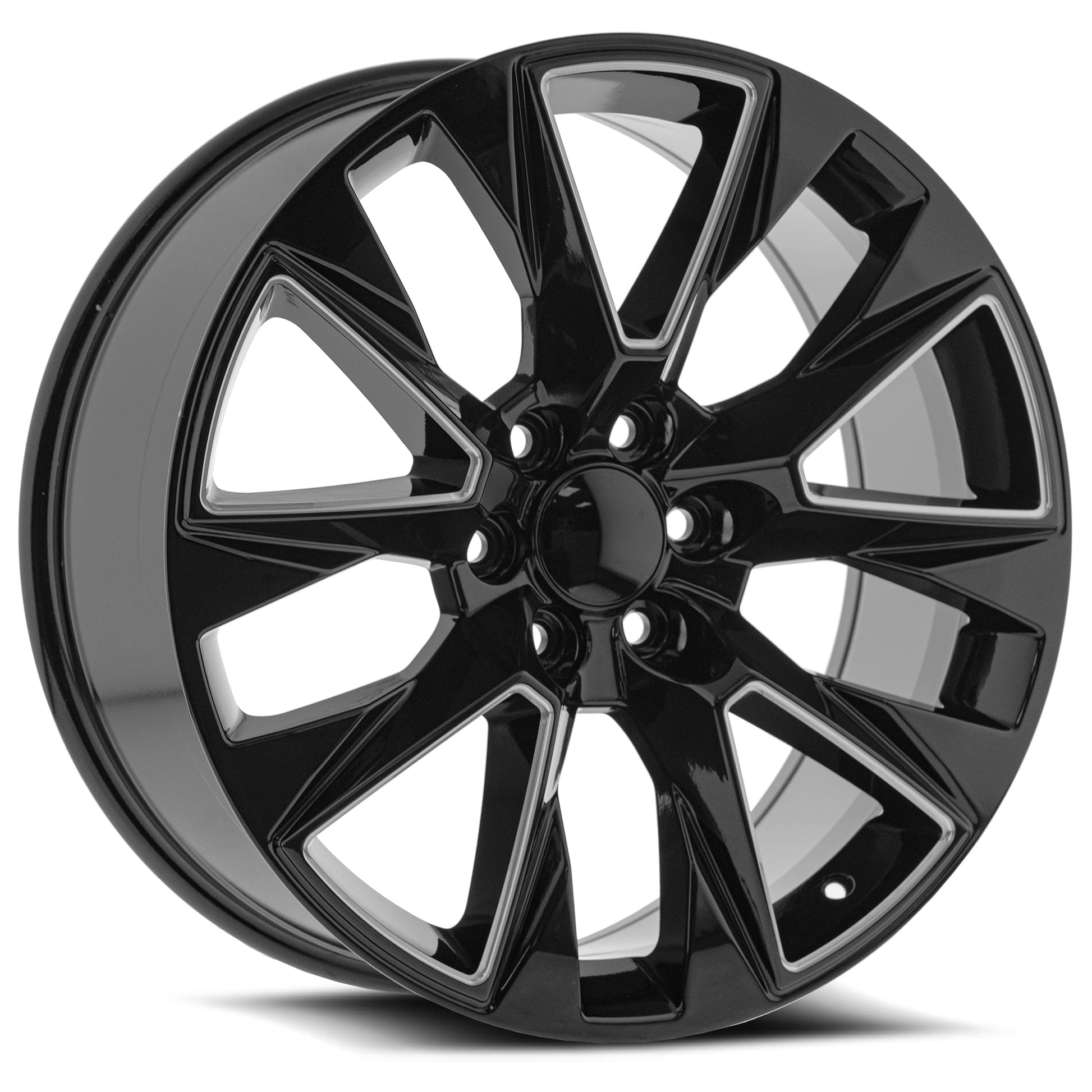 O.E. REVOLUTION C-14 22X9 28 6X139.7 GLOSS BLACK & MILLED