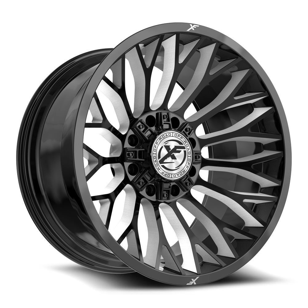 XF Off-Road XF-237 20x10 -24 8x165.1/8x170 Gloss Black & Milled XF-237201081651170-24GBM