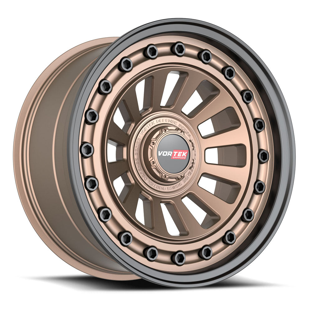 Vortek VRD-702 20x9.5 0 6x135/6x139.7 Matte Bronze With Black Bolts & Lip 7022095570MZBL