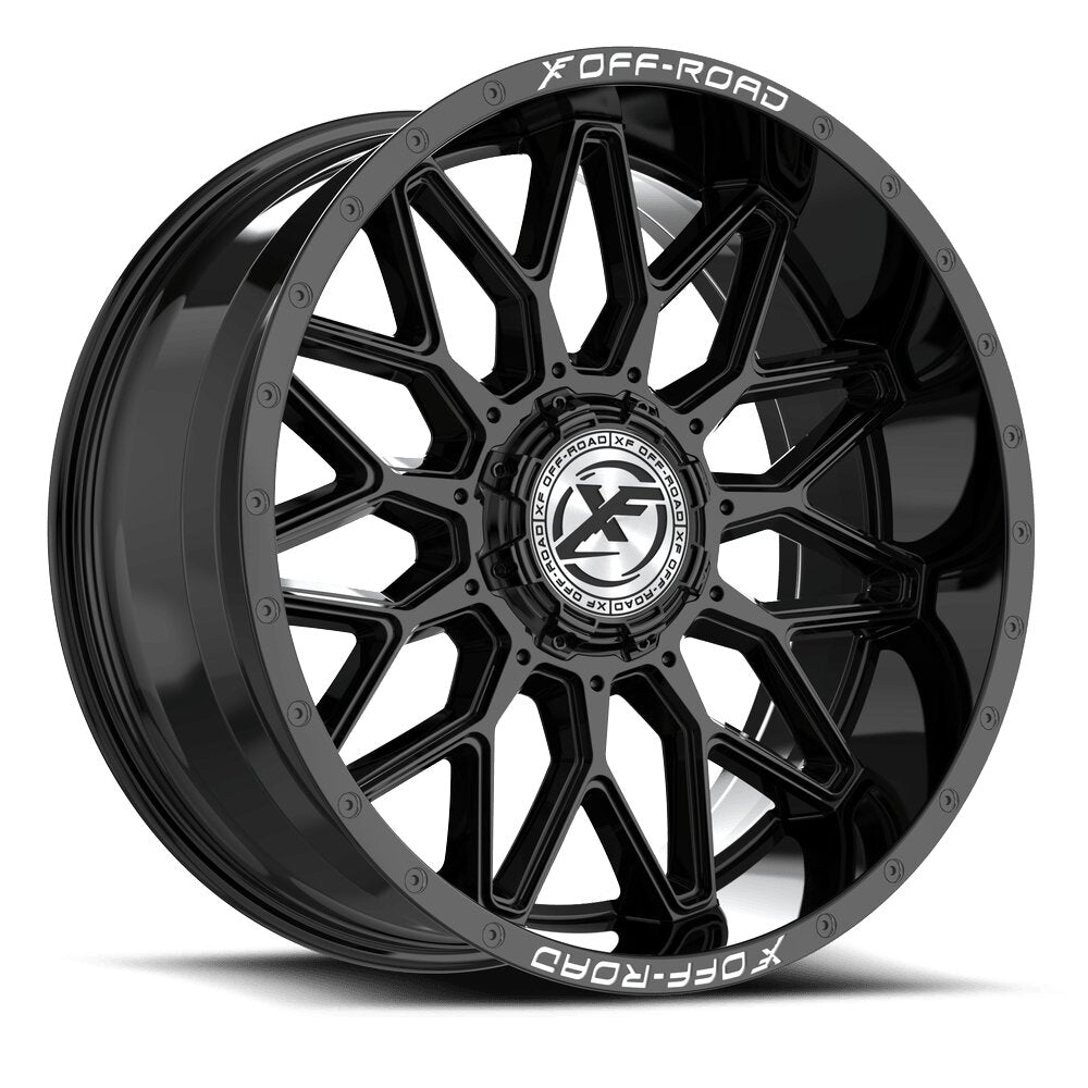 XF Off-Road XF-242 20x10 -12 Blank 5x/6x/Blank 6x Gloss Black XF-24220105X6XBL-12GB-V