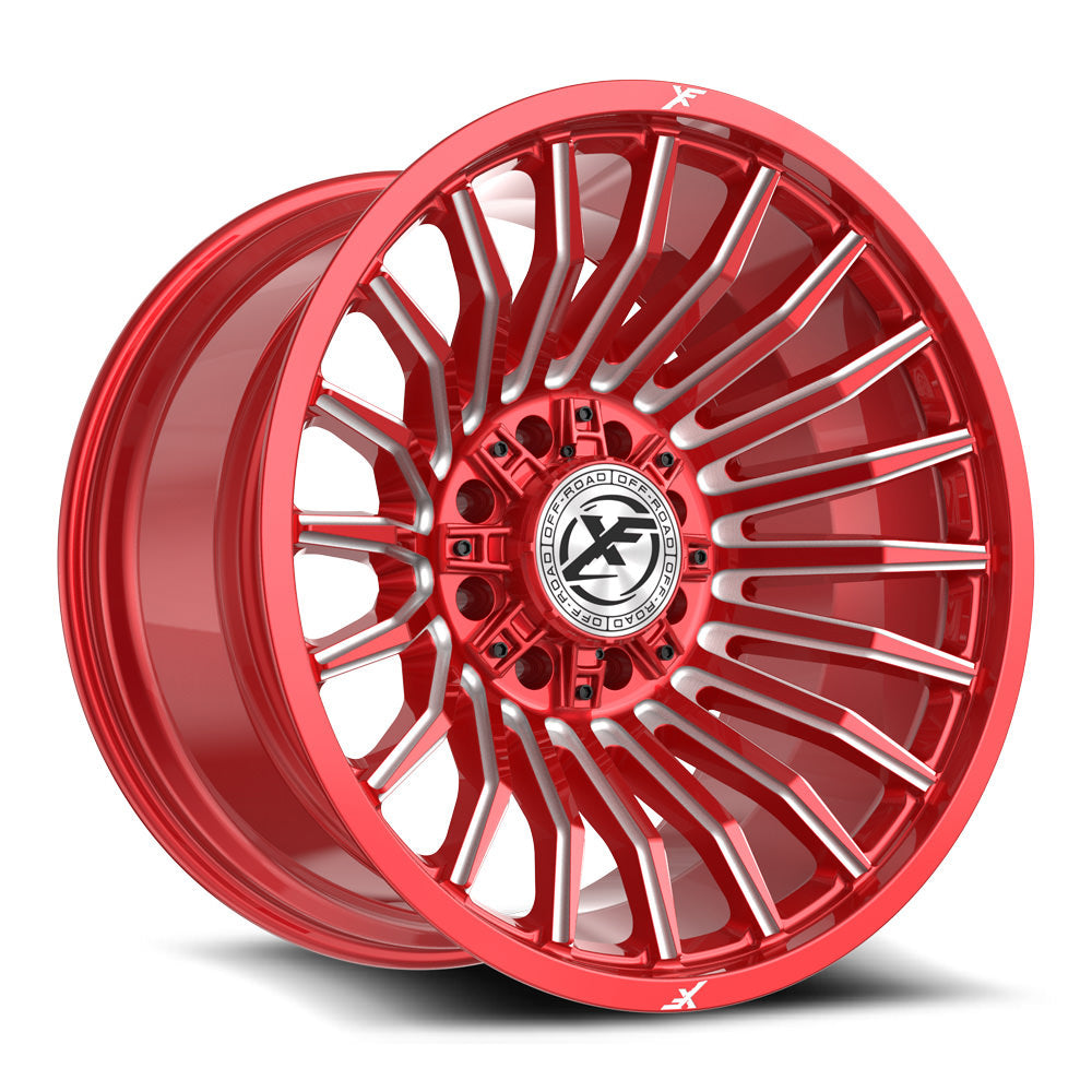XF Off-Road XF-231 22x12 -44 8x165.1/8x170 Anodized Red & Milled XF-231221281651170-44ARM