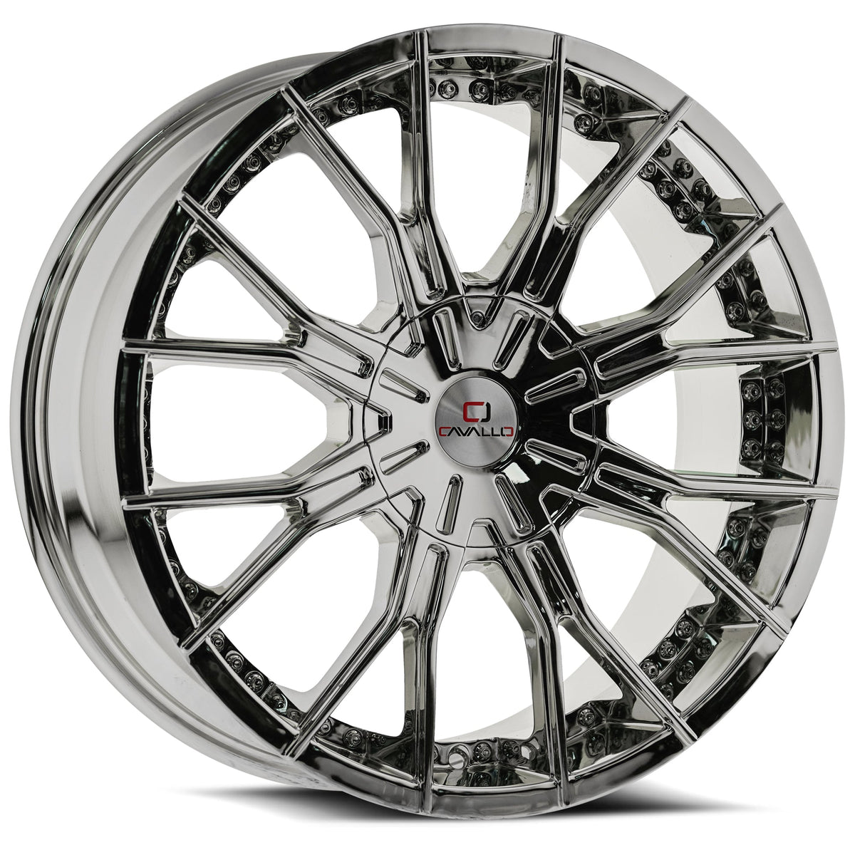 Cavallo CLV-36 22x8.5 38 5x114.3/5x120 Nano Chrome CLV-36228551143120+38NC