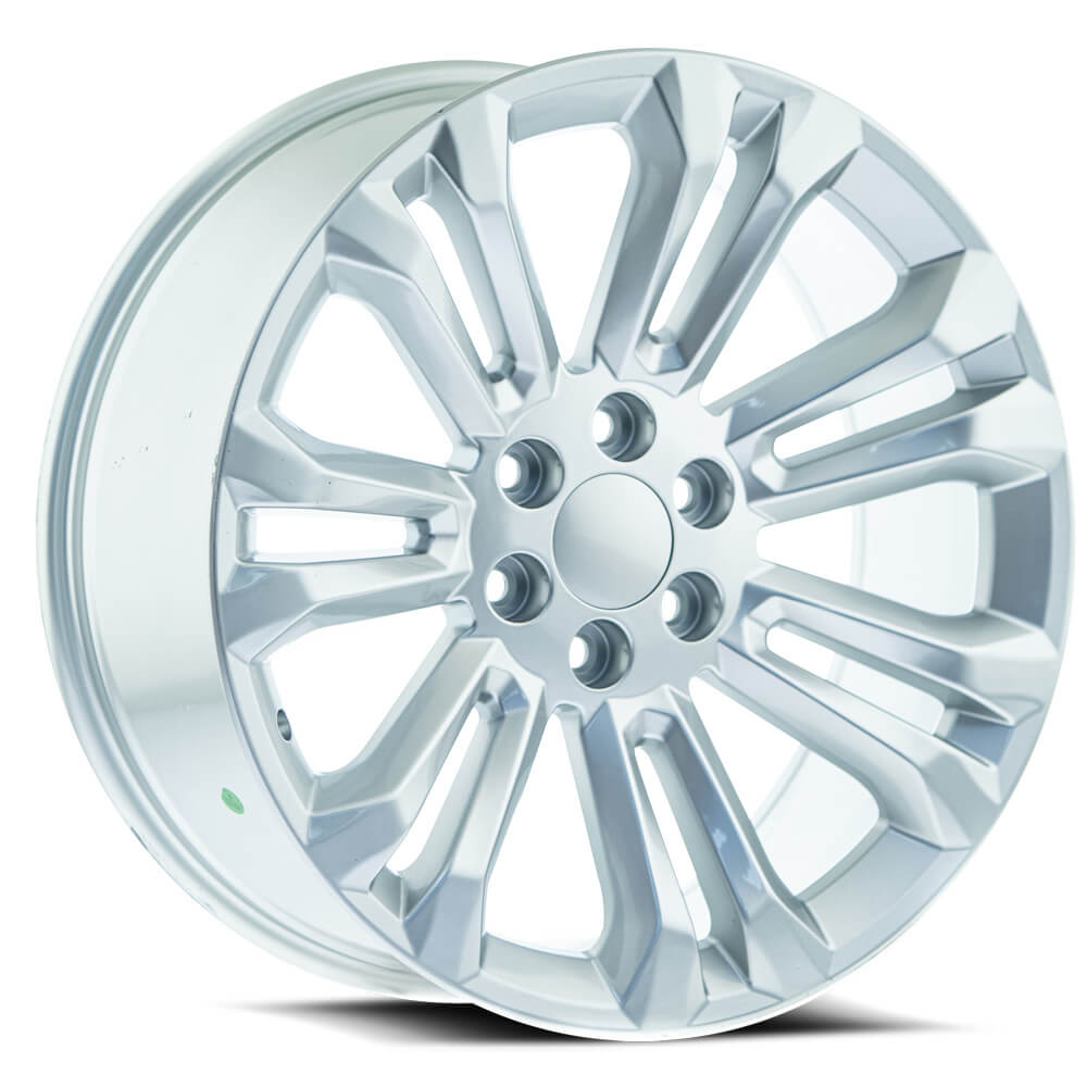 O.E. REVOLUTION 158 24X10 24 6X139.7 SILVER & MACHINED