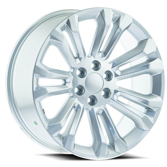 O.E. REVOLUTION 158 24X10 24 6X139.7 SILVER & MACHINED