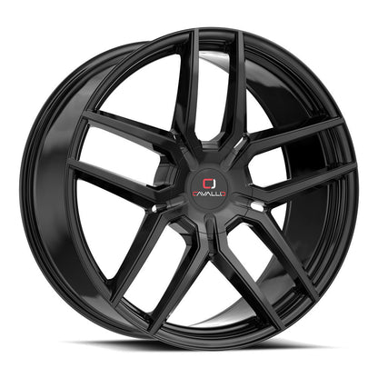 CAVALLO CLV-55 18X8 35 5X112/5X114.3 GLOSS BLACK