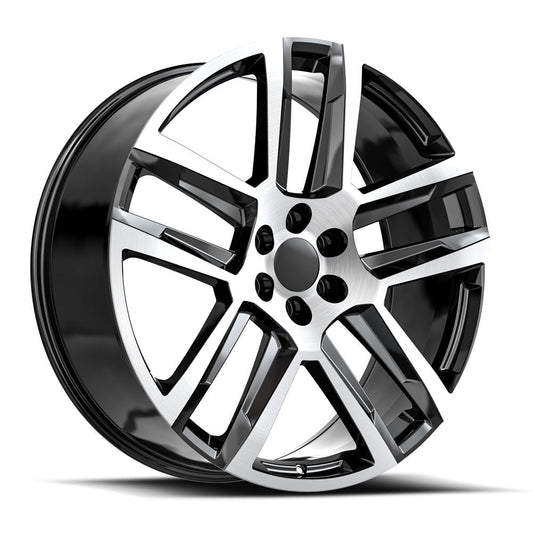 O.E. REVOLUTION C-32 22X9.0 31 6X139.7 GLOSS BLACK & MACHINED