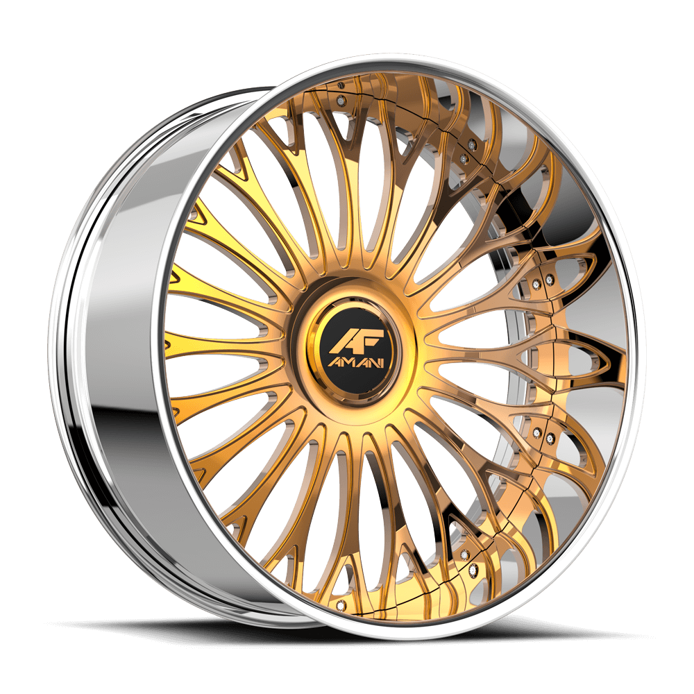 Amani Napoliano 28x9 15 6x135/6x139.7 14K Gold Plated NAP28945786R15GCX