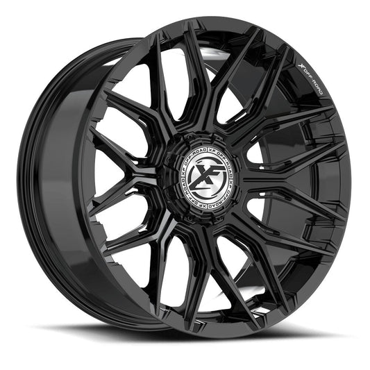 XF Off-Road XF-246 22x10 -18 Blank 5x/6x/Blank 6x Gloss Black XF-24622105X6XBL-18GB-V