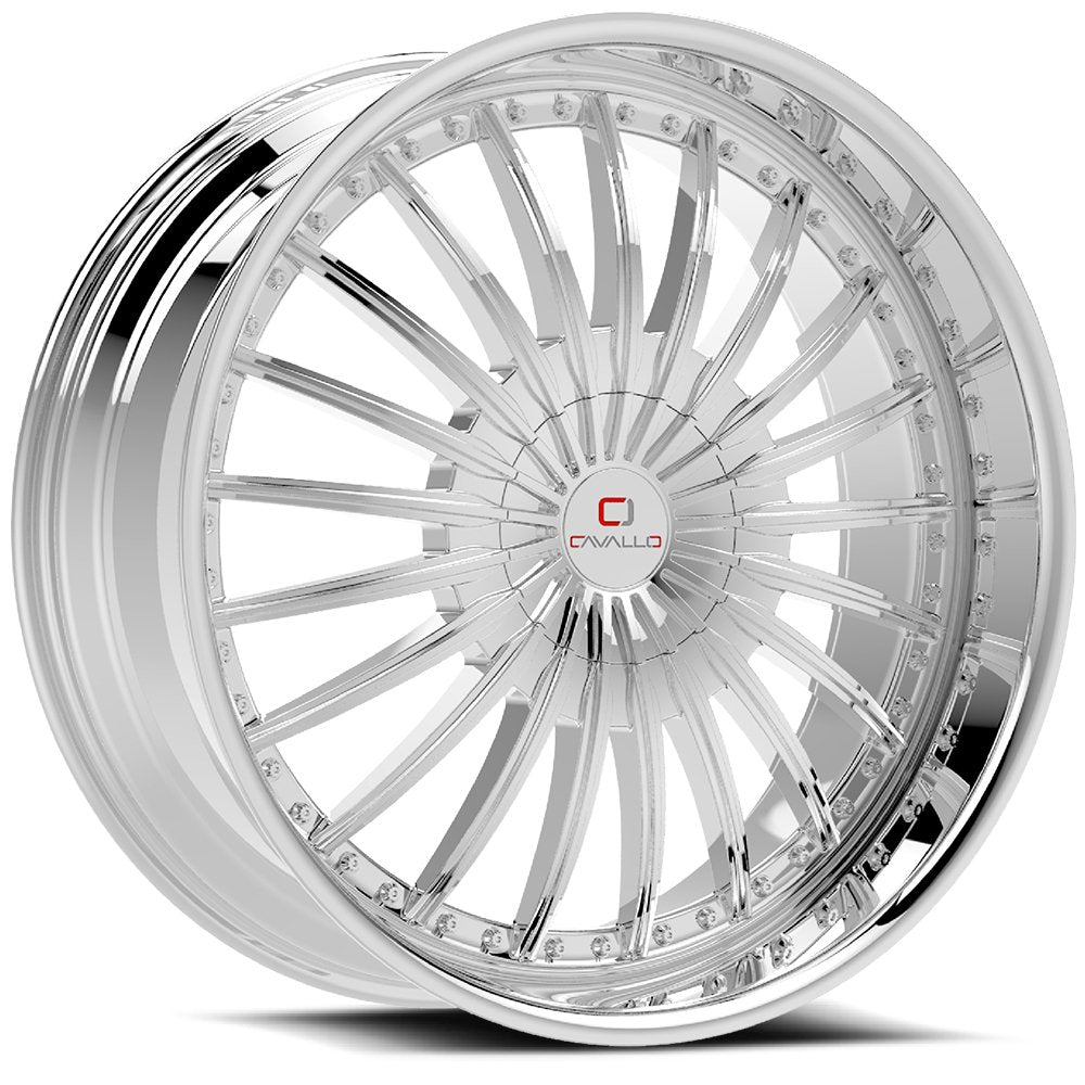 Cavallo CLV-32 22x8.5 38 5x110/5x114.3 Nano Chrome CLV-32228551101143+38NC