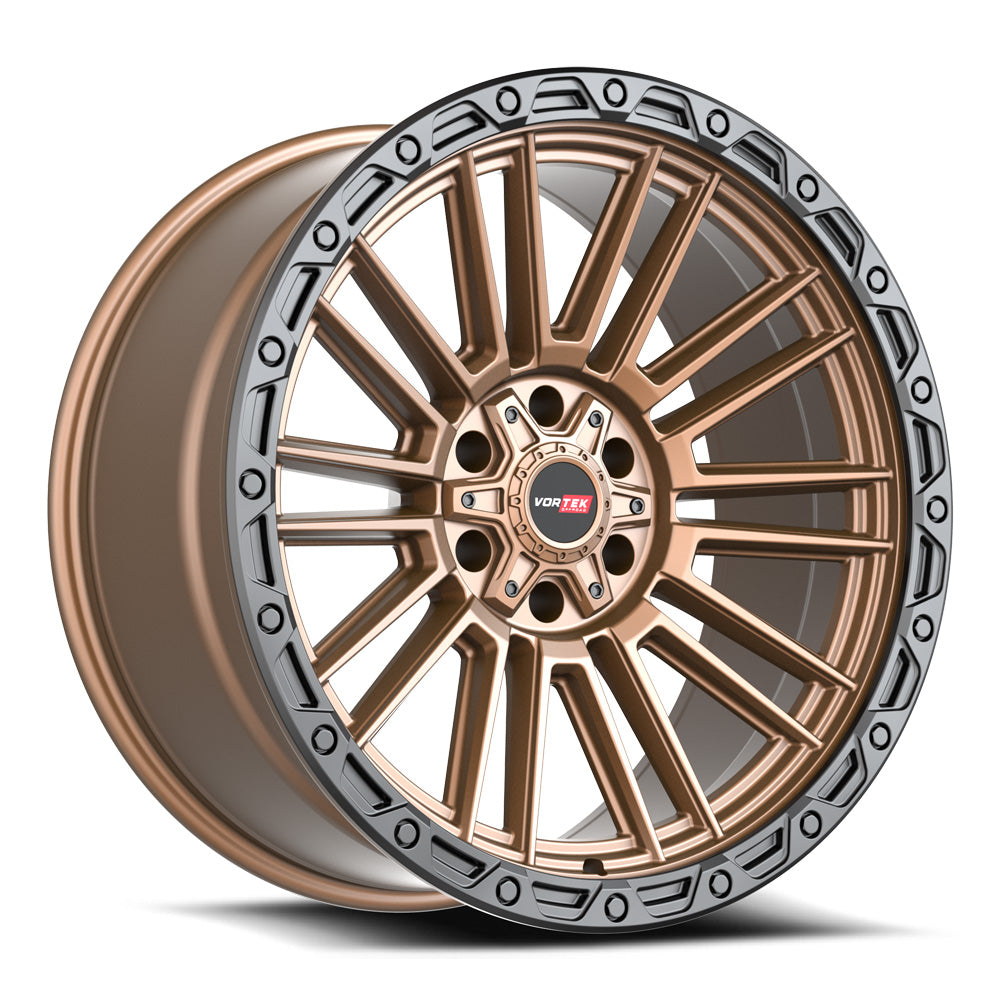 Vortek VRT-604 18x9 -12 6x135/6x139.7 Matte Bronze With Black Bead Ring 60418957-12MZBR