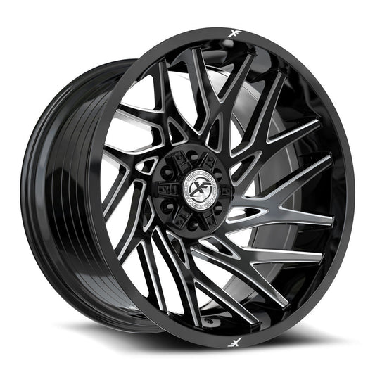 XF Off-Road XF-229 20x9 0 6x135/6x139.7 Gloss Black & Milled XF-229209061351397+0GBM