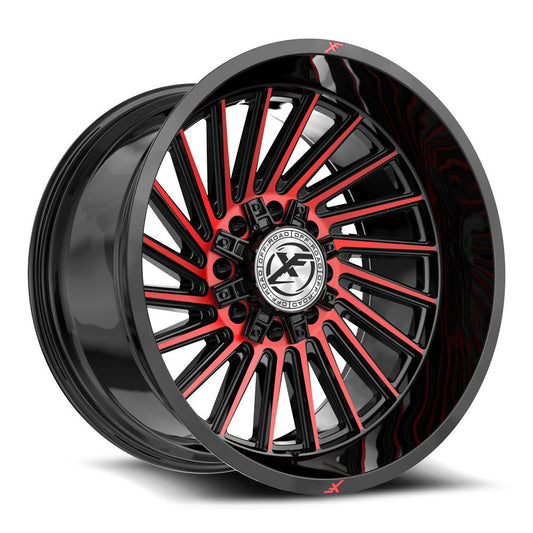 XF Off-Road XF-239 20x9 0 8x165.1/8x170 Gloss Black & Red Machined XF-239209081651170+0BMR