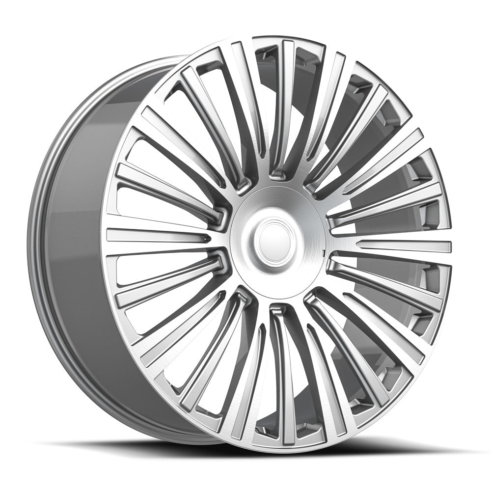 O.E. REVOLUTION CAD-35 22X9 31 6X139.7 SILVER & MACHINED