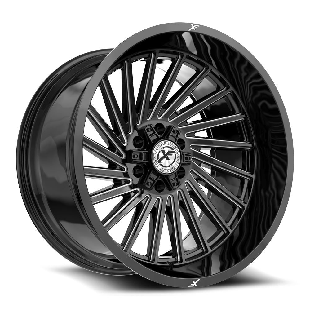 XF Off-Road XF-239 20x9 12 6x135/6x139.7 Gloss Black & Milled XF-239209061351397+12GBM