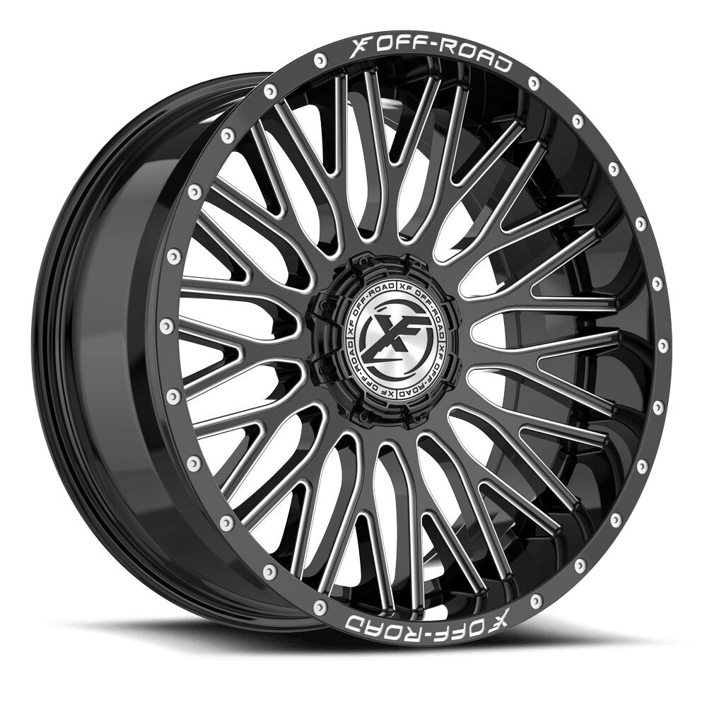 XF Off-Road XF-241 20x9 0 Blank 5x/6x/Blank 6x Gloss Black & Milled XF-24120905X6XBL0GBM-V