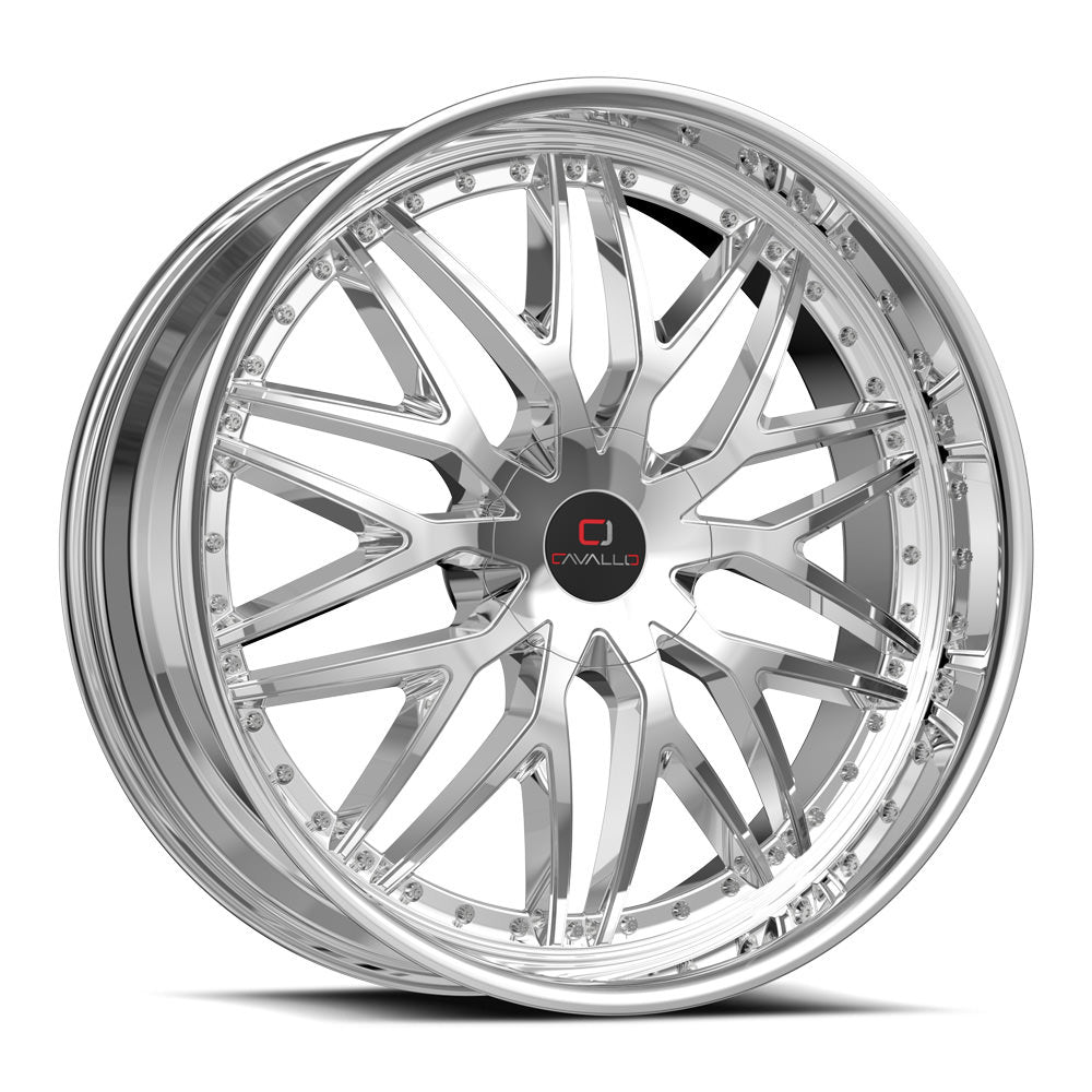 Cavallo CLV-46 20x8.5 35 5x114.3/5x120 Nano Chrome CLV-46208551143120+35NC