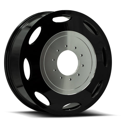 XF OFF-ROAD DUALLY INNER 24X8.25 100 8X210 GLOSS BLACK