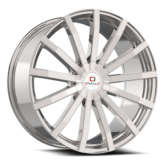 Cavallo CLV-52 20x8.5 35 5x112/5x114.3 Nano Chrome CLV-52208551121143+35NC